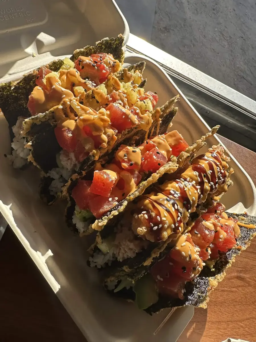 Sauced Muerto De Hambre sushi tacos